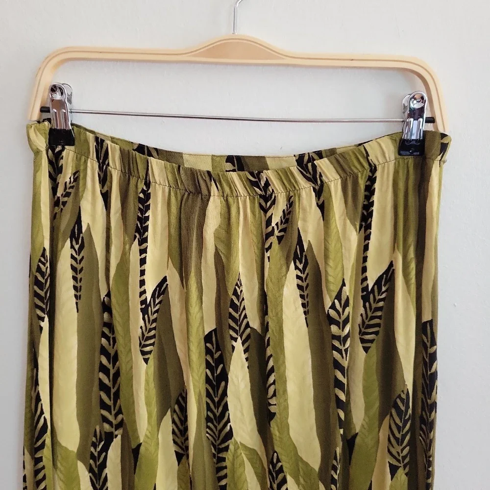 California Krush Midi‎ Straight Skirt Large Zebra Print Pull On Boho Maximalist